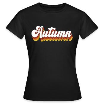 Automne - T-shirt Femme - noir - Devant - AI Model Female 172 dark (172cm)