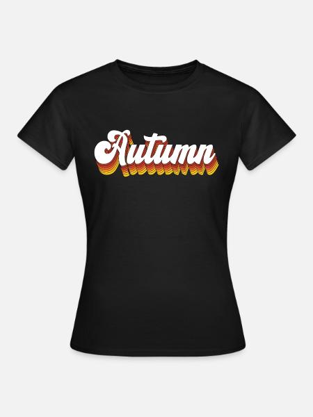 Autumn - Frauen T-Shirt - Schwarz