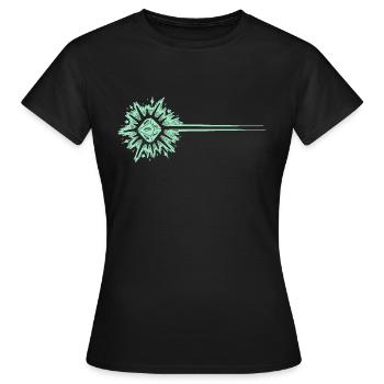 Eldritch Blast - Grün - Frauen T-Shirt - Schwarz - Vorne - AI Model Female 172 dark (172cm)