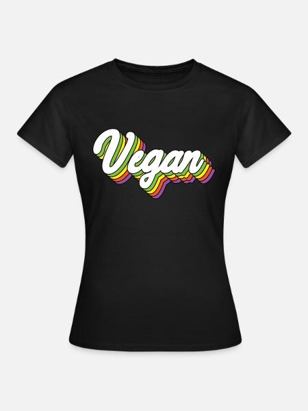 Vegan - Frauen T-Shirt - Schwarz