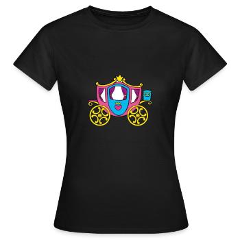 Princesse de transport - T-shirt Femme - noir - Devant - AI Model Female 172 dark (172cm)