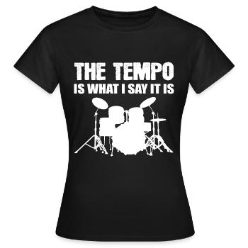 Le cadeau du membre tempo band - T-shirt Femme - noir - Devant - AI Model Female 172 dark (172cm)