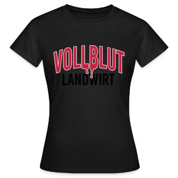Vollblut Landwirt - Frauen T-Shirt - Schwarz - Vorne - AI Model Female 172 dark (172cm)