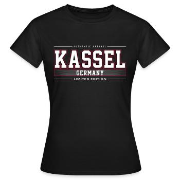 Kassel - T-shirt Femme - noir - Devant - AI Model Female 172 dark (172cm)
