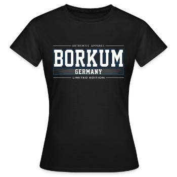 Borkum - T-shirt Femme - noir - Devant - AI Model Female 172 dark (172cm)
