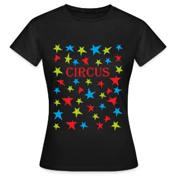 Cirque cirque clown de cirque pour enfants - T-shirt Femme - noir - Devant - AI Model Female 172 dark (172cm)