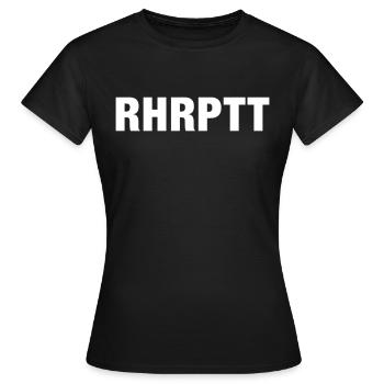 Ruhrpott Schrift, RHRPTT - Frauen T-Shirt - Schwarz - Vorne - AI Model Female 172 dark (172cm)