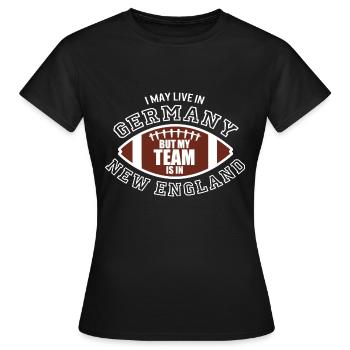 American Football New England Germany Fans - Frauen T-Shirt - Schwarz - Vorne - AI Model Female 172 dark (172cm)