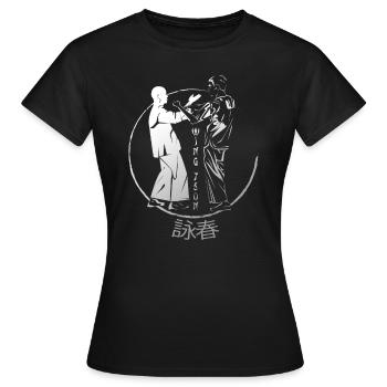 WingTsun Kung Fu - Frauen T-Shirt - Schwarz - Vorne - AI Model Female 172 dark (172cm)