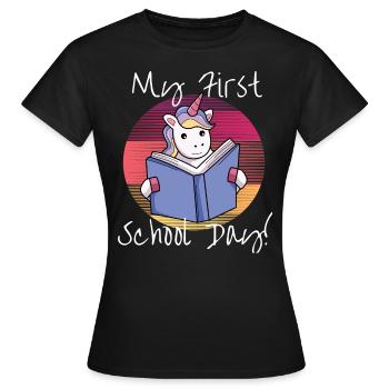 Einhorn Fabel Lustig geschenk - Frauen T-Shirt - Schwarz - Vorne - AI Model Female 172 dark (172cm)