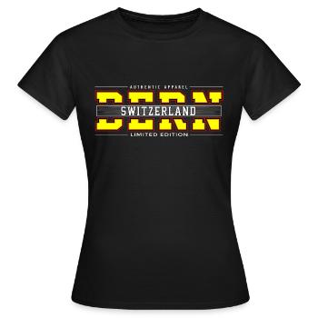 Bern - Frauen T-Shirt - Schwarz - Vorne - AI Model Female 172 dark (172cm)