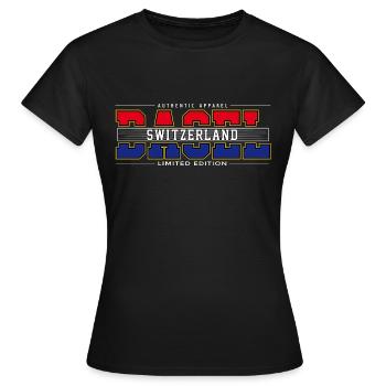 BASEL - Frauen T-Shirt - Schwarz - Vorne - AI Model Female 172 dark (172cm)