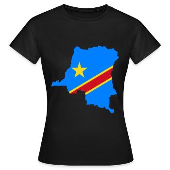 Kongo - Frauen T-Shirt - Schwarz - Vorne - AI Model Female 172 dark (172cm)