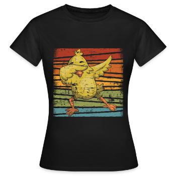 Chicken chickens - Women's T-Shirt - black - Front - AI Model Female 172 dark (172cm)