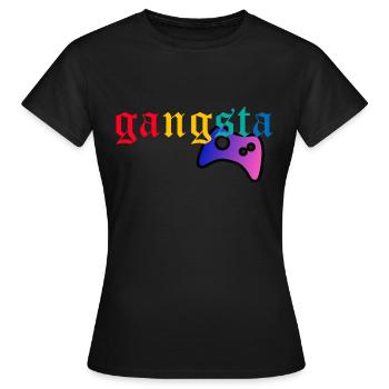 Gangster de salon - T-shirt Femme - noir - Devant - AI Model Female 172 dark (172cm)