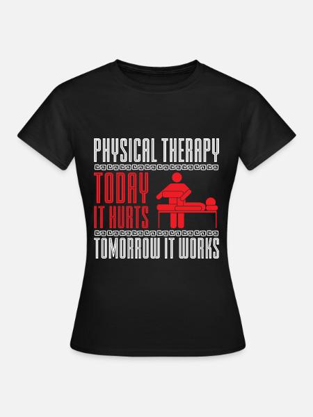 Physio Spruch Physiotherapie - Frauen T-Shirt - Schwarz