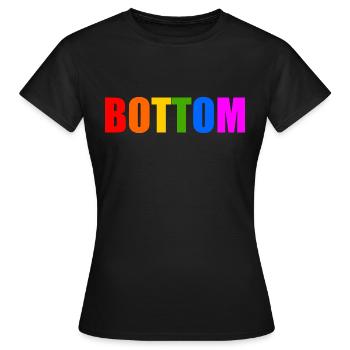 Bottom - Women's T-Shirt - black - Front - AI Model Female 172 dark (172cm)