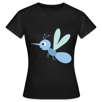 Moustique - T-shirt Femme - noir - Devant - AI Model Female 172 dark (172cm)