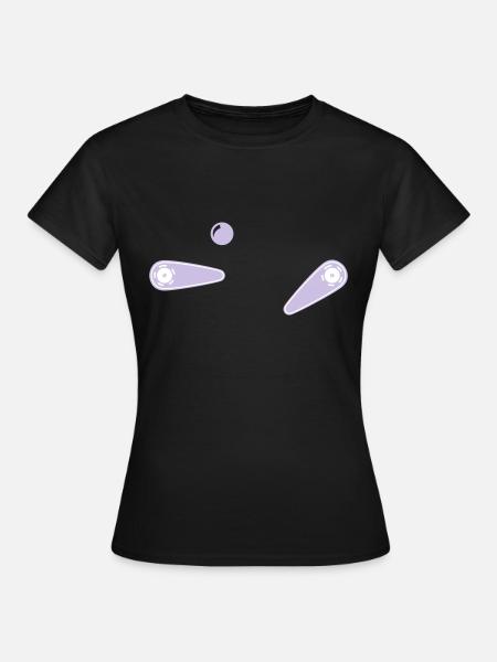 Flipper 2-farbig - Frauen T-Shirt - Schwarz