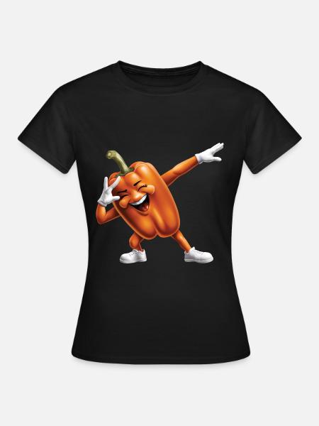 Paprika Geschenk - Frauen T-Shirt - Schwarz