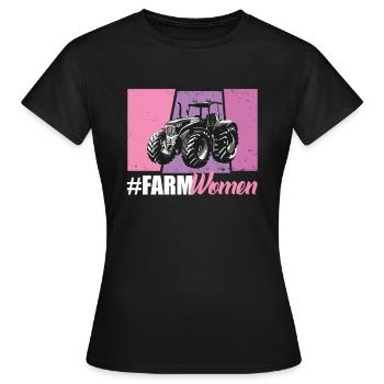 les femmes de la ferme - T-shirt Femme - noir - Devant - AI Model Female 172 dark (172cm)