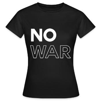 Pas de guerre - T-shirt Femme - noir - Devant - AI Model Female 172 dark (172cm)