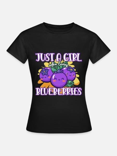 Blaubeeren - Frauen T-Shirt - Schwarz