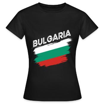 Bulgarie - T-shirt Femme - noir - Devant - AI Model Female 172 dark (172cm)