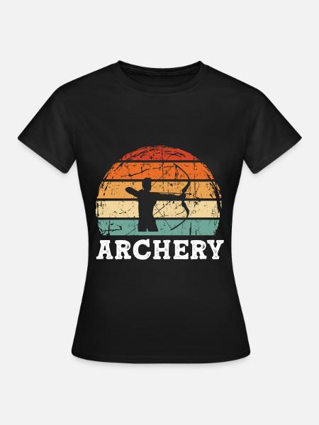 Bogenschießen - Frauen T-Shirt - Schwarz