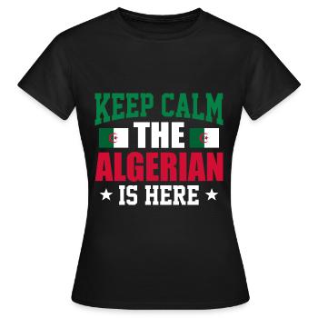 Algerien - Frauen T-Shirt - Schwarz - Vorne - AI Model Female 172 dark (172cm)