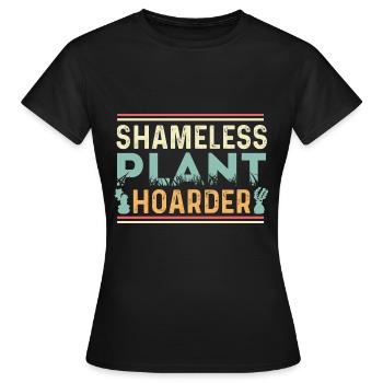 Schamloser Pflanzenhorter Greenskeeper Geschenk - Frauen T-Shirt - Schwarz - Vorne - AI Model Female 172 dark (172cm)