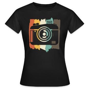Photographes Photo Photo Rétro Photo Photo - T-shirt Femme - noir - Devant - AI Model Female 172 dark (172cm)