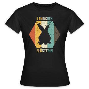 Kaninchen Flüsterin Kaninchenzucht - Frauen T-Shirt - Schwarz - Vorne - AI Model Female 172 dark (172cm)