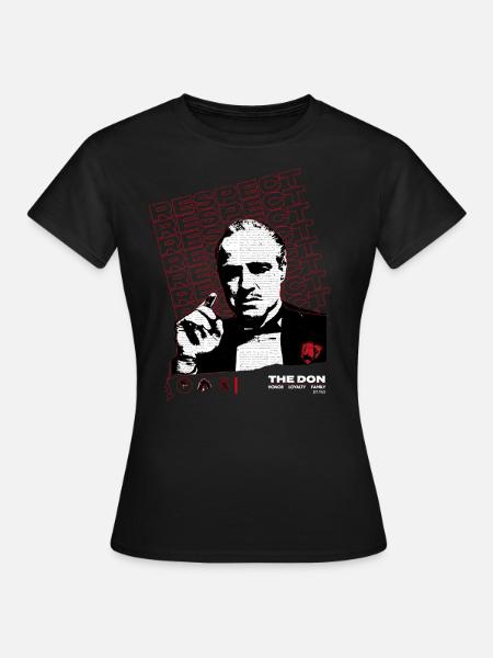 The Godfather Don Corleone Respect - Women's T-Shirt - black