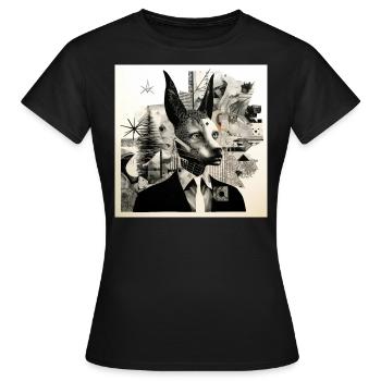 Anubis I - Frauen T-Shirt - Schwarz - Vorne - AI Model Female 172 dark (172cm)