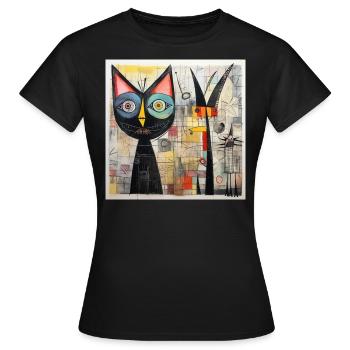 Krazy Kat - Women's T-Shirt - black - Front - AI Model Female 172 dark (172cm)