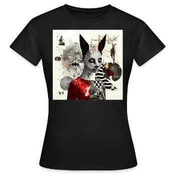 Bonjour Lucy - T-shirt Femme - noir - Devant - AI Model Female 172 dark (172cm)