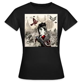 Kyoto - T-shirt Femme - noir - Devant - AI Model Female 172 dark (172cm)