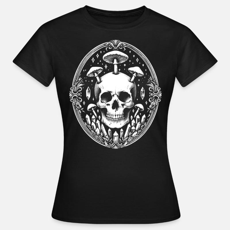 Skull Baroque Crystals - Women's T-Shirt - black