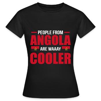 Angola - T-shirt Femme - noir - Devant - AI Model Female 172 dark (172cm)