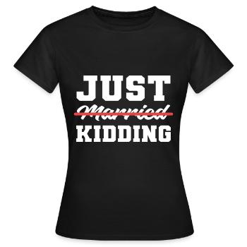 Cadeau de comédien blagueur - T-shirt Femme - noir - Devant - AI Model Female 172 dark (172cm)
