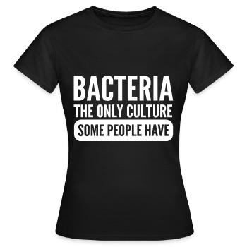 La seule culture. Poison pour personne honnête - T-shirt Femme - noir - Devant - AI Model Female 172 dark (172cm)