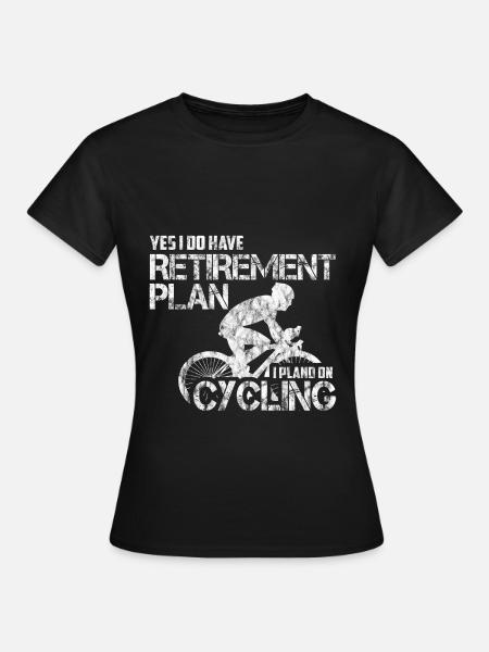 Gepensioneerde gepensioneerde wielrennen - Vrouwen T-shirt - zwart