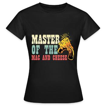 Maccaroni und Käse Food Vlogger Geschenk - Frauen T-Shirt - Schwarz - Vorne - AI Model Female 172 dark (172cm)