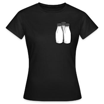 bouteille de lait - T-shirt Femme - noir - Devant - AI Model Female 172 dark (172cm)