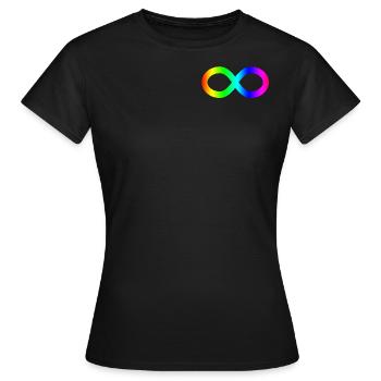 Autistischer Stolz / Neurodivergent Pride - Frauen T-Shirt - Schwarz - Vorne - AI Model Female 172 dark (172cm)
