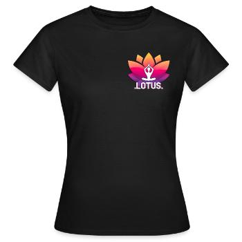 .Lotus. - T-shirt Femme - noir - Devant - AI Model Female 172 dark (172cm)