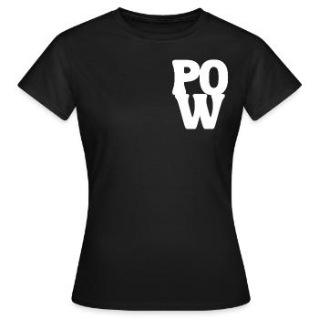 POW POW POW skiTime snowboard et neige poudreuse - T-shirt Femme - noir - Devant - AI Model Female 172 dark (172cm)
