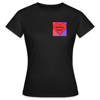 Lieblings Mama! - Frauen T-Shirt - Schwarz - Vorne - AI Model Female 172 dark (172cm)