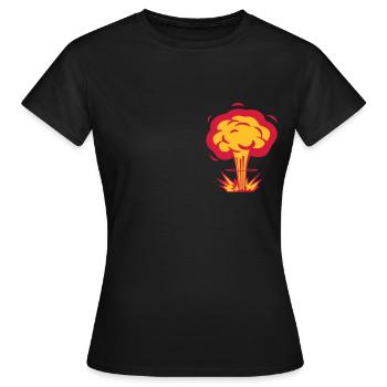 Atompilz - Frauen T-Shirt - Schwarz - Vorne - AI Model Female 172 dark (172cm)